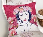 - Rh-K5853-Cicek-Tacli-Japon-Kadin-Figurlu-Dekoratif-Kirlent-Kilifi-1 - Realhomes  Çiçek Taçlı Japon Kadın Figürlü Dekoratif Kırlent Kılıfı Realhomes