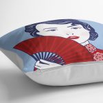 - Rh-K5855-Kirmizi-Yelpazeli-Mavi-Zeminli-Japon-Kadin-Modern-Yastik-Kilifi-2 - Realhomes Kırmızı Yelpazeli Mavi Zeminli Japon Kadın Modern Yastık Kılıfı Realhomes