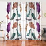 - Rh-Perde-198-Kus-Tuyu-Resimli-Dijital-Baskili-Salon-Fon-Perde - Realhomes  Kuş Tüyü Resimli Dijital Baskılı Salon Fon Perde Realhomes