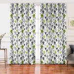 Kaktüs Desenli Özel Tasarım Salon Fon Perde Realhomes