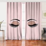 Modern Kirpik Dijital Baskılı Salon Fon Perde Realhomes