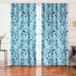 - Rh-Perde-3039-Mavi-Zeminli-Geyik-ve-Yaprak-Desenli-Salon-Fon-Perde - Realhomes Mavi Zeminli Geyik ve Yaprak Desenli Salon Fon Perde Realhomes