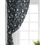 - Rh-Perde-3041-Siyah-Zeminde-Geyik-ve-Yaprak-Desenli-Salon-Fon-Perde-1 - Realhomes Siyah Zeminde Geyik ve Yaprak Desenli Salon Fon Perde Realhomes