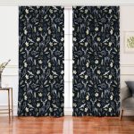 - Rh-Perde-3041-Siyah-Zeminde-Geyik-ve-Yaprak-Desenli-Salon-Fon-Perde - Realhomes Siyah Zeminde Geyik ve Yaprak Desenli Salon Fon Perde Realhomes