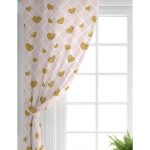 - Rh-Perde-3213-Damali-Pudra-Renkli-Altin-Kalpler-Ozel-Tasarim-Salon-Fon-Perde-1 - Realhomes Damalı Pudra Renkli Altın Kalpler Özel Tasarım Salon Fon Perde Realhomes