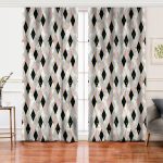 Mermer Zeminli Baklava Desenli Özel Tasarım Salon Fon Perde Realhomes