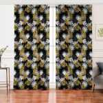 - Rh-Perde-3233-Siyah-Zeminde-Palmiye-Yapraklari-Ozel-Tasarim-Salon-Fon-Perde - Realhomes Siyah Zeminde Palmiye Yaprakları Özel Tasarım Salon Fon Perde Realhomes