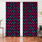 - Rh-Perde-3279-Siyah-Zeminde-Kalpler-Ozel-Tasarimli-Salon-Fon-Perde - Realhomes Siyah Zeminde Kalpler Özel Tasarımlı Salon Fon Perde Realhomes