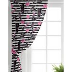 - Rh-Perde-3286-Siyah-Cizgili-Popart-Makeup-Desenli-Salon-Fon-Perde-1 - Realhomes Siyah Çizgili Popart Makeup Desenli Salon Fon Perde Realhomes