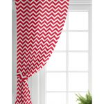 Modern Zigzag Desenli Dijital Baskılı Salon Fon Perde Realhomes