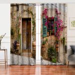 - Rh-Perde-836-Cicek-Penceresi-Desen-Dijital-Baskili-Salon-Fon-Perde - Realhomes Çiçek Penceresi Desen Dijital Baskılı Salon Fon Perde Realhomes