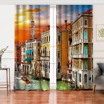 RealHomes Dijital Baskılı Salon Fon Perde Realhomes