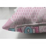 - Suet-K-134-2 - Realhomes Çift Taraflı Baykuş Resimli Dijital Baskılı Dekoratif Süet Yastık Kırlent Kılıfı Realhomes