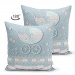 - Suet-K-137-1 - Realhomes  Çift Taraflı Bebek Arabası Dijital Baskılı Dekoratif Süet Yastık Kırlent Kılıfı Realhomes