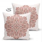 - Suet-K-148-1 - Realhomes  Çift Taraflı Modern Desenli Dijital Baskılı Dekoratif Süet Yastık Kırlent Kılıfı Realhomes