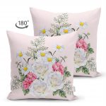- Suet-K-158-1-1 - Realhomes Çift Taraflı Çiçek Desenli Dijital Baskılı Dekoratif Süet Yastık Kırlent Kılıfı Realhomes