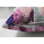 - Suet-K-184-2 - Realhomes  Çift Taraflı Çiçek Bahçesi Dijital Baskılı Dekoratif Süet Yastık Kırlent Kılıfı Realhomes