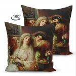 - Suet-K-2-1 - Realhomes Çift Taraflı Osmanlı Desenli Dijital Baskılı Dekoratif Süet Yastık Kırlent Kılıfı Realhomes