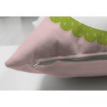 - Suet-K-201-2 - Realhomes  Baykuş Desenli Çift Taraflı Dijital Baskılı Dekoratif Süet Yastık Kırlent Kılıfı Realhomes