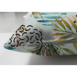 - Suet-K-2039-2 - Realhomes Realhomes Palmiye Çizim Çift Taraflı Süet Yastık Kırlent Kılıfı Realhomes