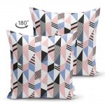 - Suet-K-2045-1 - Realhomes  Modern Geometrik Desenli Çift Taraflı Dijital Baskılı Süet Yastık Kırlent Kılıfı Realhomes
