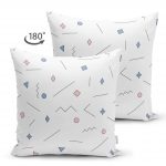 - Suet-K-2047-1 - Realhomes  Modern Geometrik Şekiller Çift Taraflı Dijital Baskılı Süet Yastık Kırlent Kılıfı Realhomes