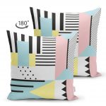 - Suet-K-2054-1 - Realhomes  Çift Taraflı Modern Geometrik Şekiller Süet Yastık Kırlent Kılıfı Realhomes