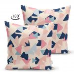 - Suet-K-2063-1 - Realhomes  Renkli Geometrik Desenli Çift Taraflı Modern Süet Yastık Kırlent Kılıfı Realhomes