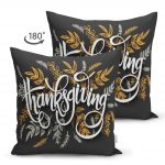 - Suet-K-2081-1 - Realhomes  Renkli Sloganlı Çift Taraflı Dijital Baskılı Modern Süet Yastık Kırlent Kılıfı Realhomes