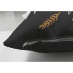 - Suet-K-2081-2 - Realhomes  Renkli Sloganlı Çift Taraflı Dijital Baskılı Modern Süet Yastık Kırlent Kılıfı Realhomes