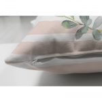 - Suet-K-2086-2 - Realhomes  Çift Taraflı Çiçek Motifli Think Happy Dijital Baskılı Süet Yastık Kırlent Kılıfı Realhomes