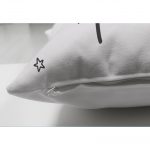 - Suet-K-2113-2 - Realhomes Çift Taraflı Princess Party Yazı Desenli Dijital Baskılı Dekoratif Süet Yastık Kılıfı Realhomes