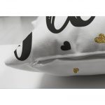 - Suet-K-2123-2 - Realhomes  Çift Taraflı Girl Power Yazı Desenli Dijital Baskılı Modern Süet Yastık Kılıfı Realhomes