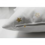 Çift Taraflı Dream Big Little One Yazılı Yıdız Desenli Dijital Baskılı Süet Kırlent Kılıfı Realhomes