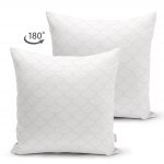 - Suet-K-2171-1 - Realhomes  Çift Taraflı Pembe Geometrik Desenli Dijital Baskılı Dekoratif Süet Yastık Kılıfı Realhomes