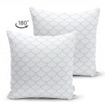 - Suet-K-2173-1 - Realhomes  Çift Taraflı Açık Mavi Geometrik Desenli Dijital Baskılı Süet Yastık Kılıfı Realhomes