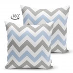 - Suet-K-2176-1 - Realhomes  Çift Taraflı Gri Mavi Zigzag Desenli Dijital Baskılı Modern Süet Kırlent Kılıfı Realhomes