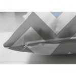 - Suet-K-2176-2 - Realhomes  Çift Taraflı Gri Mavi Zigzag Desenli Dijital Baskılı Modern Süet Kırlent Kılıfı Realhomes