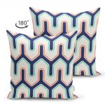 Realhomes Çift Taraflı Özel Tasarım Dijital Baskılı Modern Süet Yastık Kırlent Kılıfı Realhomes