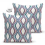 - Suet-K-2199-1 - Realhomes Çift Taraflı Özel Tasarım Geometrik Desenli Dijital Baskılı Süet Kırlent Kılıfı Realhomes