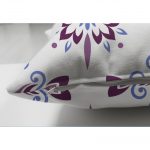 - Suet-K-2200-2 - Realhomes Çift Taraflı Renkli Çiçek Desenli Dijital Baskılı Dekoratif Süet Yastık Kılıfı Realhomes