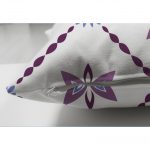 - Suet-K-2201-2 - Realhomes  Çift Taraflı Modern Çiçek Temalı Dijital Baskılı Dekoratif Süet Kırlent Kılıfı Realhomes