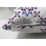 - Suet-K-2203-2 - Realhomes  Çift Taraflı Çiçek Motifli Dijital Baskılı Dekoratif Süet Yastık Kırlent Kılıfı Realhomes