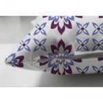 - Suet-K-2205-2 - Realhomes  Çift Taraflı Modern Çiçek Resimli Dijital Baskılı Dekoratif Süet Yastık Kılıfı Realhomes