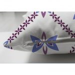 - Suet-K-2207-2 - Realhomes  Renkli Çiçek Desenli Çift Taraflı Dijital Baskılı Dekoratif Süet Yastık Kılıfı Realhomes