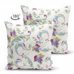 - Suet-K-2211-1 - Realhomes Çini Desenli Çift Taraflı Dijital Baskılı Dekoratif Süet Kırlent Kılıfı Realhomes