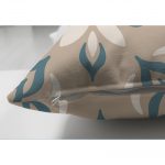 - Suet-K-2215-2 - Realhomes  Vizon Zeminli Özel Tasarım Çift Taraflı Dijital Baskılı Dekoratif Süet Yastık Kılıfı Realhomes