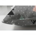 - Suet-K-2223-2 - Realhomes  Gri Zeminli Ağaç Temalı Çift Taraflı Dijital Baskılı Dekoratif Süet Yastık Kılıfı Realhomes