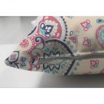 Damask Desen Motifli Çift Taraflı Dekoratif Süet Yastık Kırlent Kılıfı Realhomes