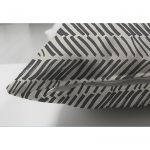 Modern Siyah Beyaz Desenli Çift Taraflı Dijital Baskılı Süet Kırlent Kılıfı Realhomes